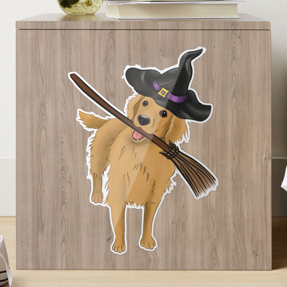 Halloween Golden Retriever Doormat 