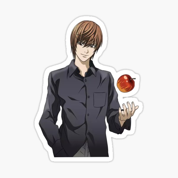 Kira tossing Apple Death Sticker