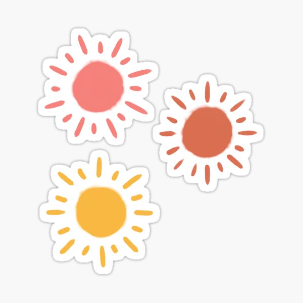 Item preview, Autumn Retro Sun Pattern - Blush Yellow Terracotta Palette designed and sold by illocharm.