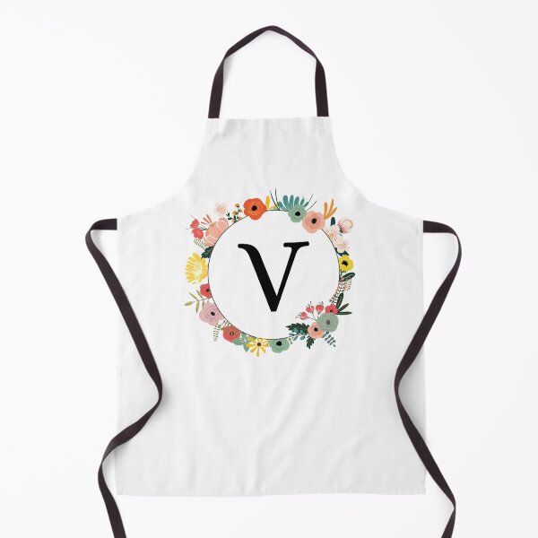 Item preview, Letter V Monogram with Flowers designed and sold by ShirleyDee.
