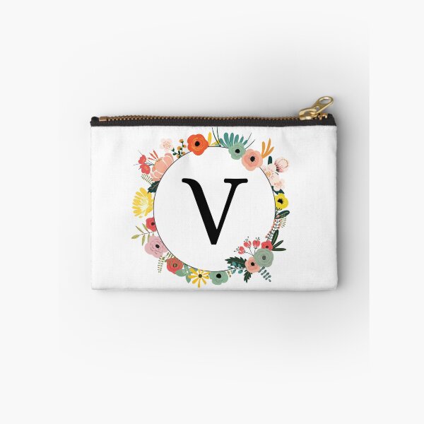 Item preview, Letter V Monogram with Flowers designed and sold by ShirleyDee.