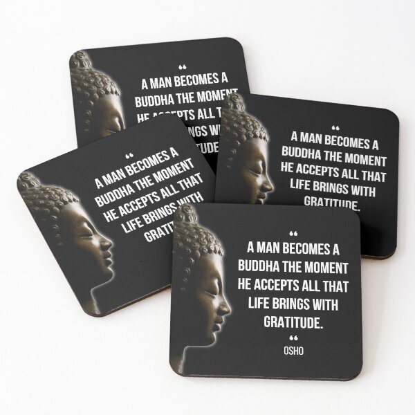 Item preview, Motivational Quote | Osho | A man becomes a Buddha the moment he accepts ... designed and sold by RetComly.