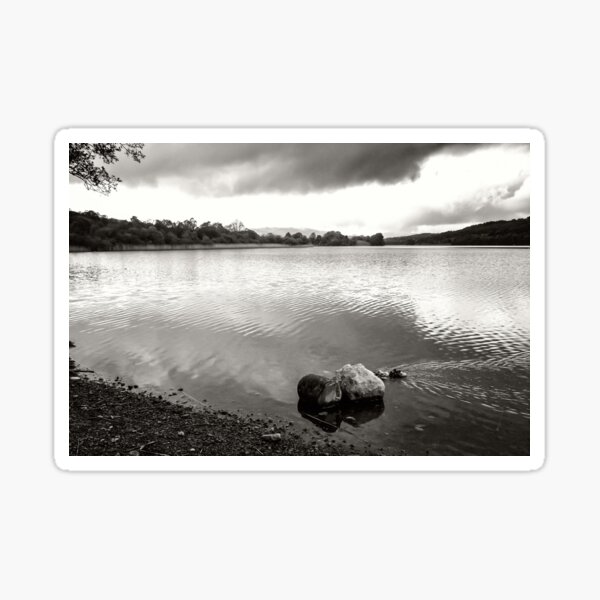 Overcast Day on Esthwaite Water Lake Sticker