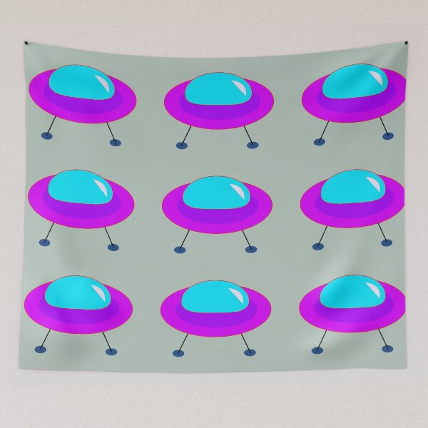 Item preview, Digital UFO Colorful Iconic Fun Design designed and sold by ThisNThatImages.