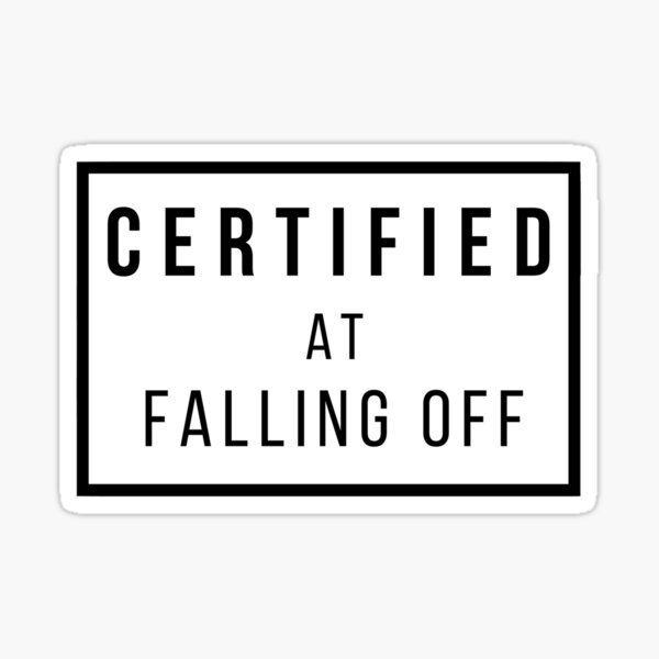 Item preview, Certified at falling off designed and sold by Real Equestrian.