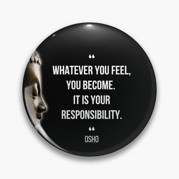 Item preview, Motivational Quote | Osho | Whatever you feel, you become ... designed and sold by RetComly.
