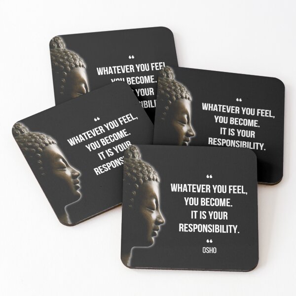 Item preview, Motivational Quote | Osho | Whatever you feel, you become ... designed and sold by RetComly.