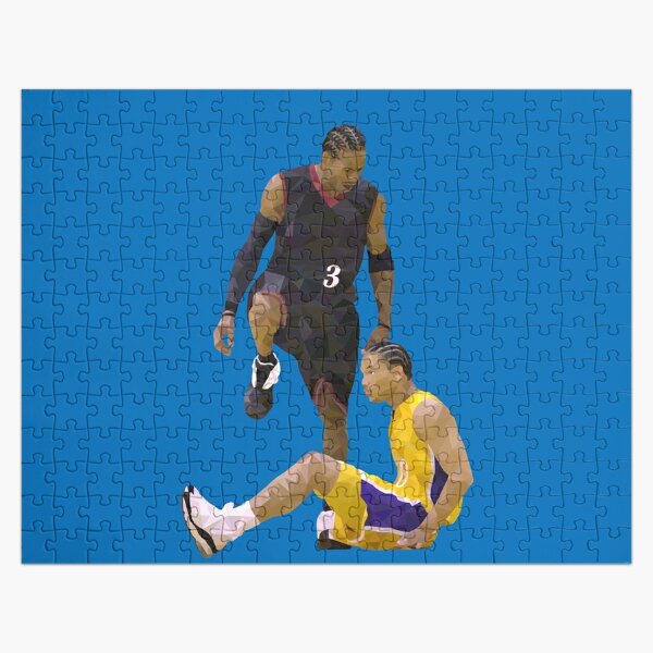 Allen Iverson Steps Over Tyronn Lue Low Poly Jigsaw Puzzle