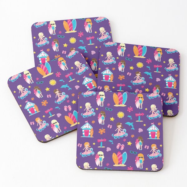 Item preview, Kawaii Surfer girl Pattern designed and sold by TamGustam.