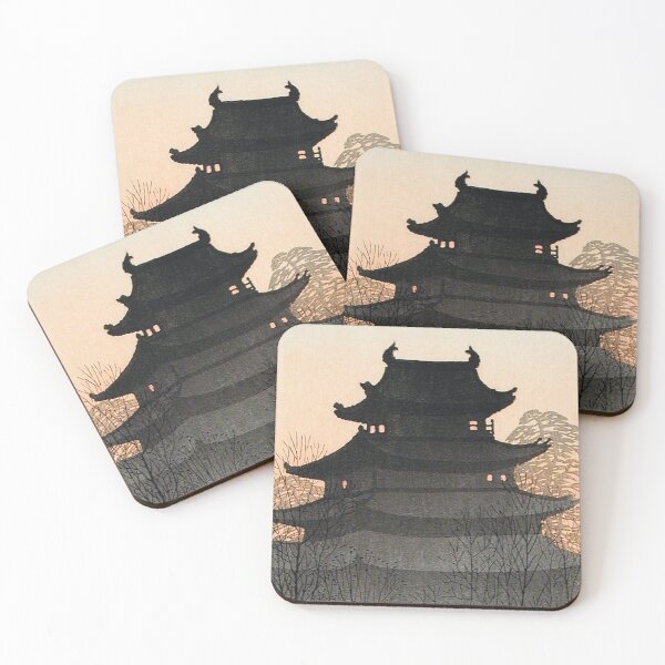 Item preview, Japanese Woodbock Art Nagoya Castle (ca.1932) by Hiroaki Takahashi designed and sold by Designedbysm.