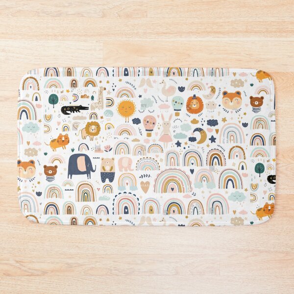 Item preview, Cute Animals and Abstract Doodles Pattern designed and sold by Pavnud.