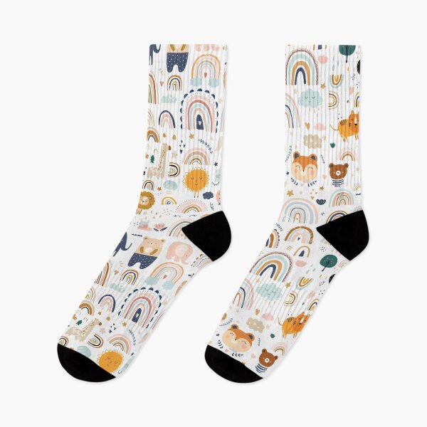 Item preview, Cute Animals and Abstract Doodles Pattern designed and sold by Pavnud.