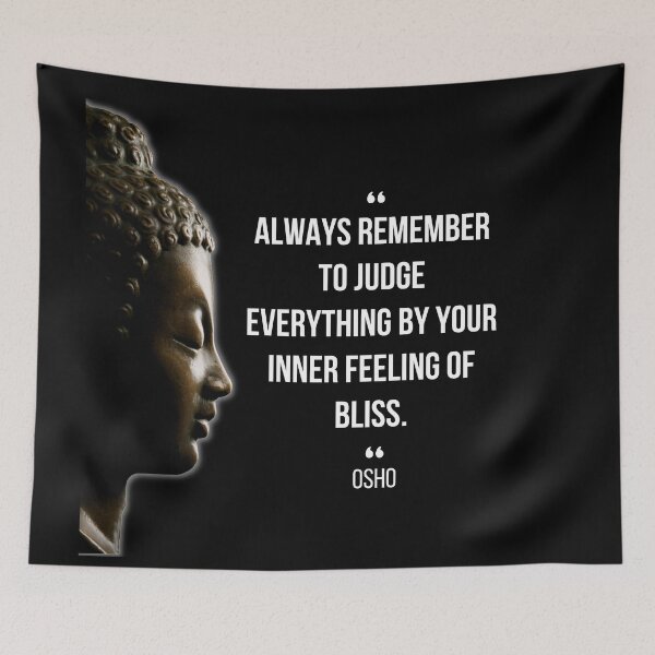 Item preview, Motivational Quote | Osho | Always remember to judge everything ... designed and sold by RetComly.