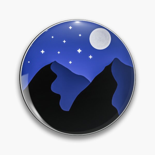 Artikelvorschau, Königsblaue Berge mit Sternenhimmel entworfen und verkauft von ADreamWorld.