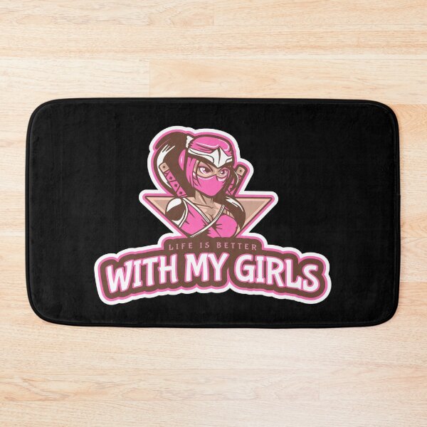 Item preview, Life is better with my girls --Ninja womans ultra soft shirt designed and sold by glitchman2.
