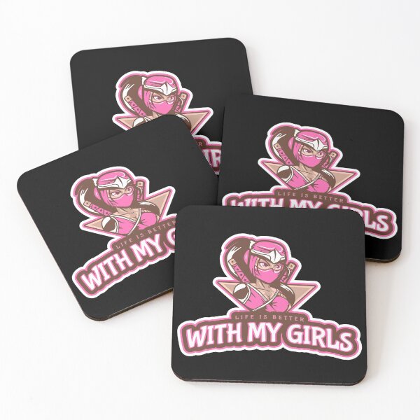 Item preview, Life is better with my girls --Ninja womans ultra soft shirt designed and sold by glitchman2.