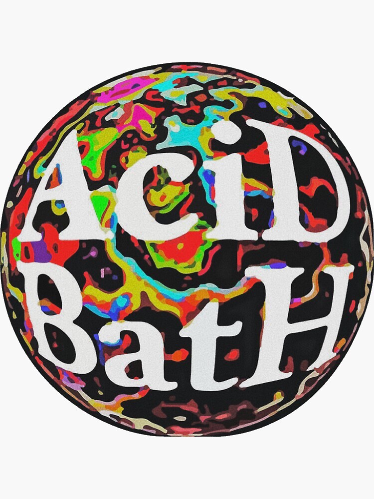 "Acid Bath Logo" Sticker for Sale by stormcloaks1026 Redbubble