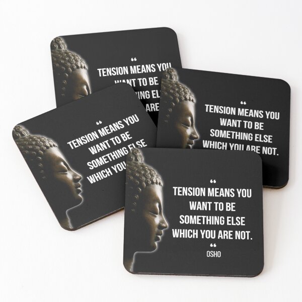 Item preview, Motivational Quote | Osho | Tension means you want to be ... designed and sold by RetComly.