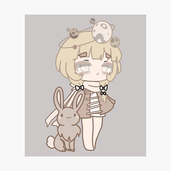 Aesthetic Gacha Life Gacha Club Character Photographic Print For Sale By Lovedale2 Redbubble