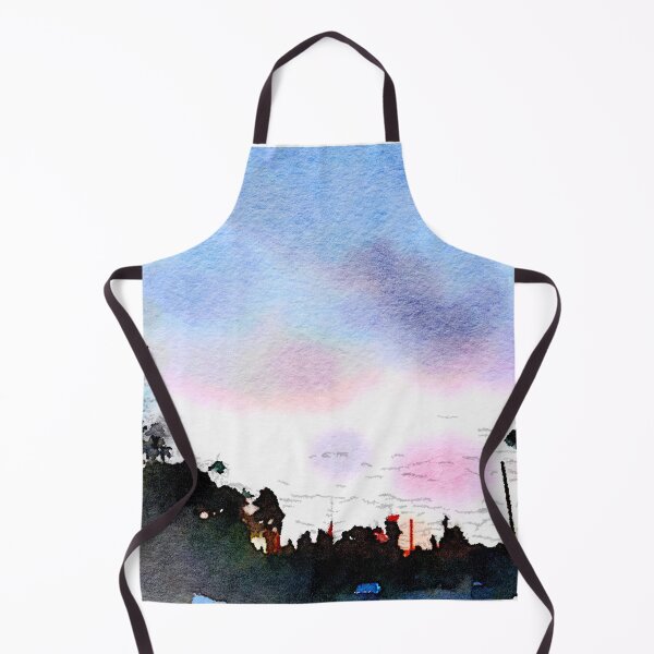 Watercolor Sunset Apron