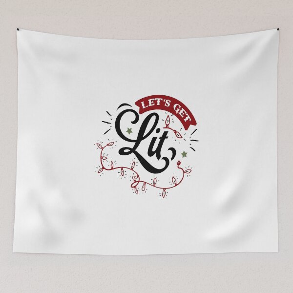 Item preview, Christmas Eve Merry Christmas Xmas- Let's Get Lit designed and sold by HDPrinting.
