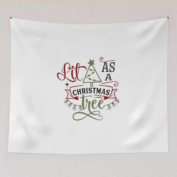 Aperçu de l'œuvre Veille de Noël Joyeux Noël Noël - La vie comme un arbre de Noël créée et vendue par HDPrinting.