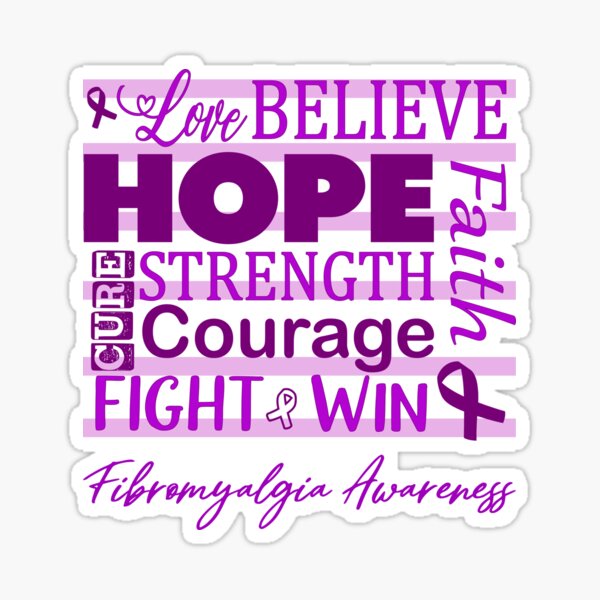 Item preview, Love Believe Hope Fibromyalgia Awareness designed and sold by largellie.
