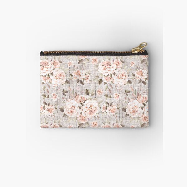 Item preview, Romantic Vintage Roses on Rustic Wood • Shabby Chic Peach Coral Floral & Botanical designed and sold by CyanSkyDesign.