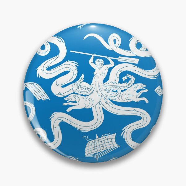 Item preview, Scylla mosaic - Blue designed and sold by flaroh.