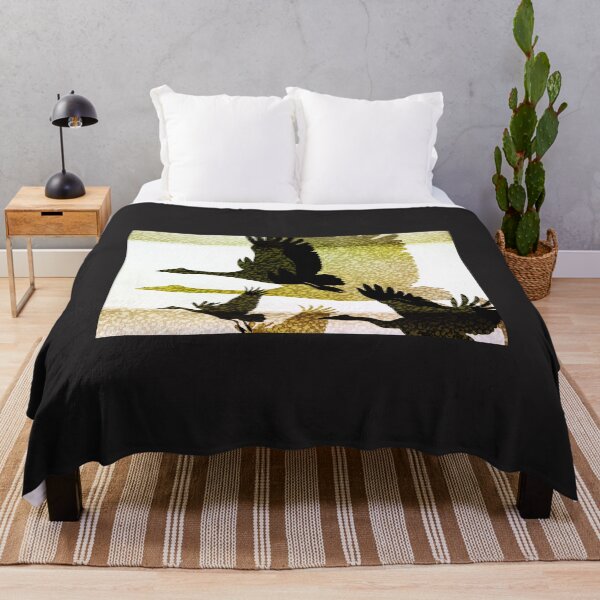 Item preview, Magpie Geese in Flight designed and sold by Holly Kempe.