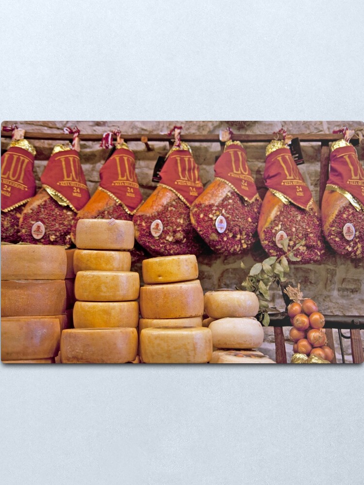 Alternate view of Prosciutto, Formaggio E Cipola Metal Print