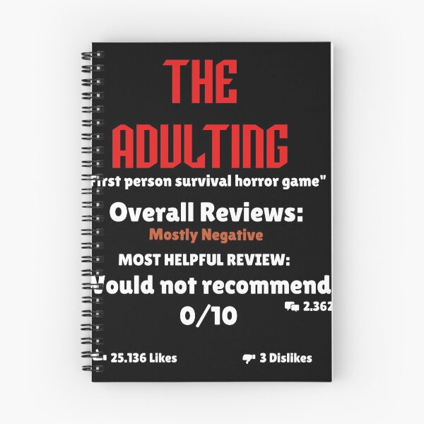 Item preview, Adulting would not recommend designed and sold by Stefan Z..