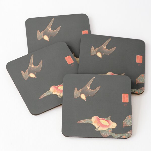 Item preview, Swallow And Camellia By Jakuchu Ito designed and sold by JDesigningMO.