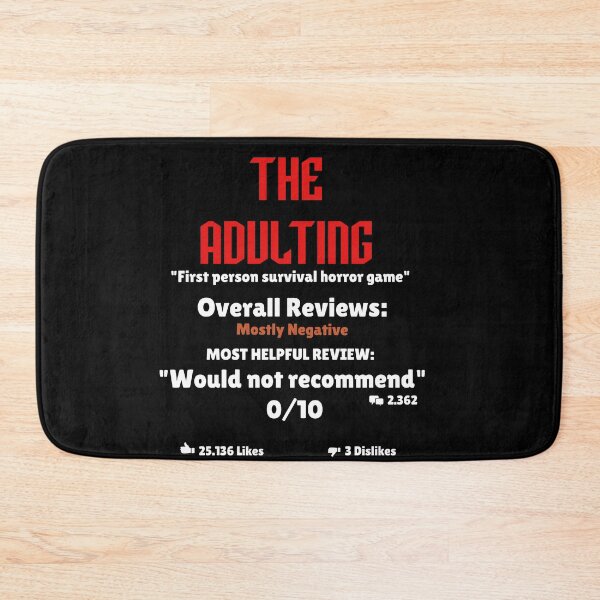 Item preview, Adulting would not recommend designed and sold by Stefan Z..