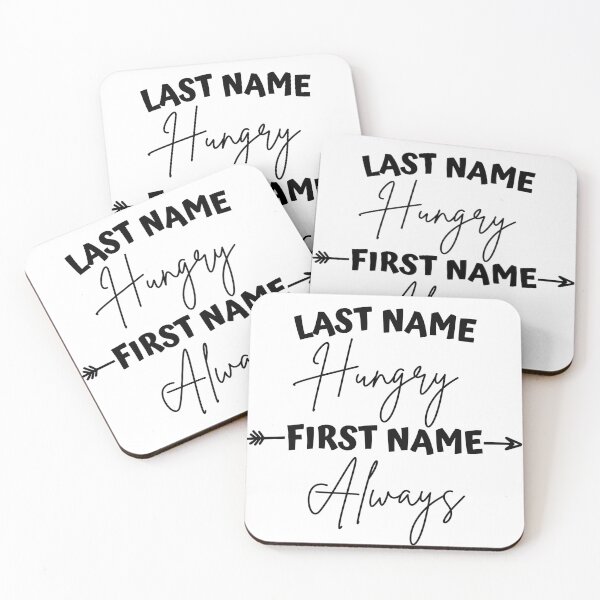 Item preview, Last name Hungry First name Always Funny Cute  designed and sold by CuteLovelyDesigns.