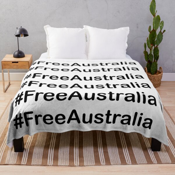 Item preview, #FreeAustralia - Free Australia, TShirt, Hat, Bags, Mask, hashtag, Black Print designed and sold by hashteeme.