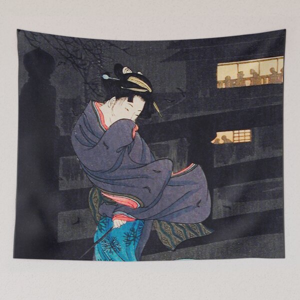 Item preview, Japanese Woodbock Art Cold Wintery Wind by Hiroaki Takahashi (1871–1945) designed and sold by Designedbysm.