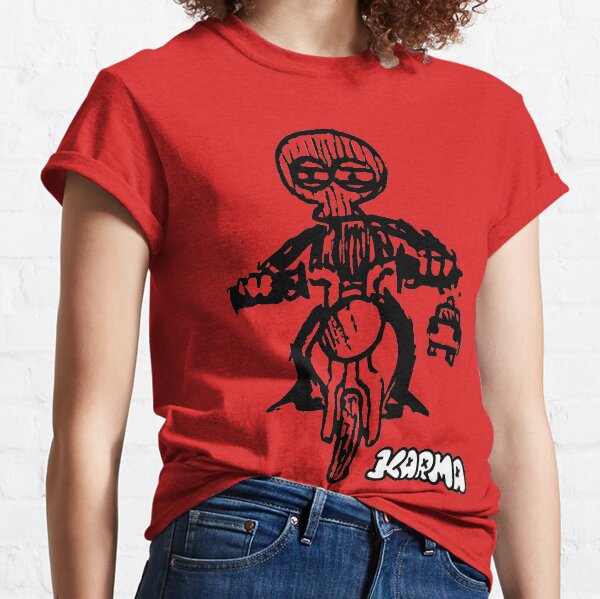 Karma "Fahrt schnell"-Design Classic T-Shirt