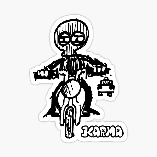 Karma "Fahrt schnell"-Design Sticker