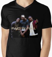 VOLLSTÄNDIG BEZAHLT T-Shirt mit V-Ausschnitt für Männer