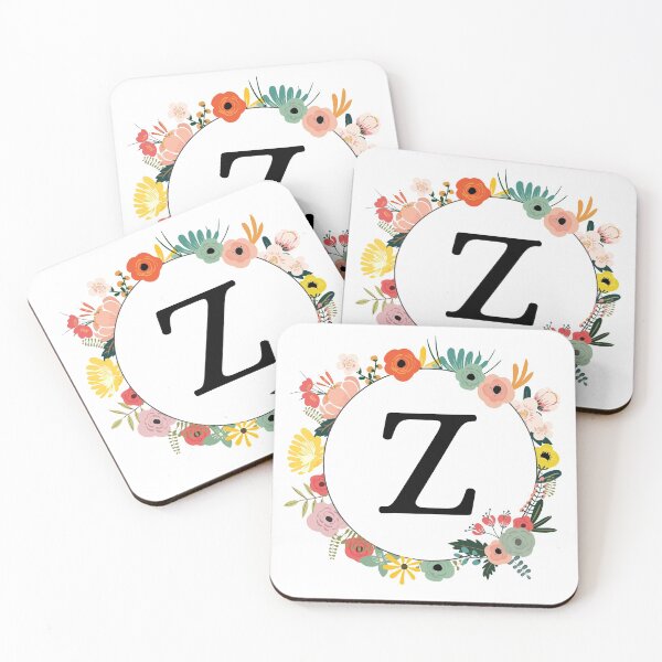 Item preview, Letter Z Monogram with Flowers designed and sold by ShirleyDee.