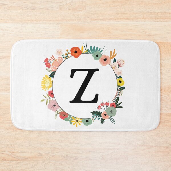 Item preview, Letter Z Monogram with Flowers designed and sold by ShirleyDee.