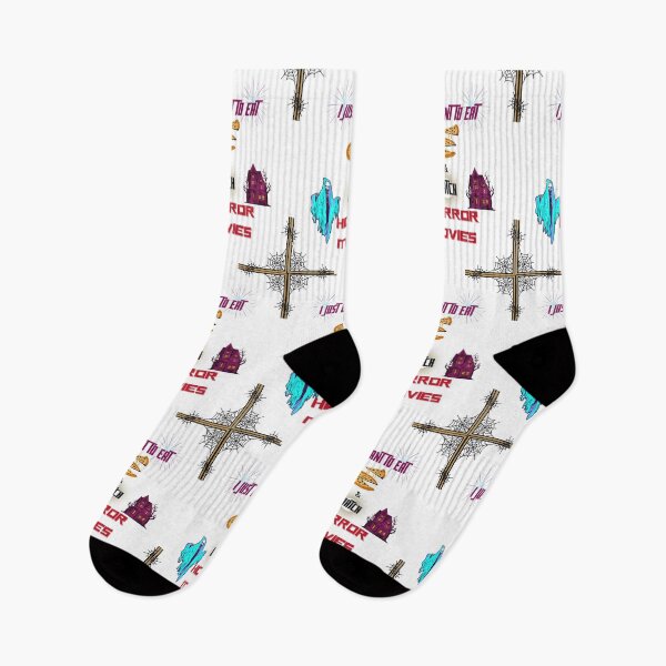 Item preview, I Just Want to eat Pizza and watch Horror movies designed and sold by Swagmode.