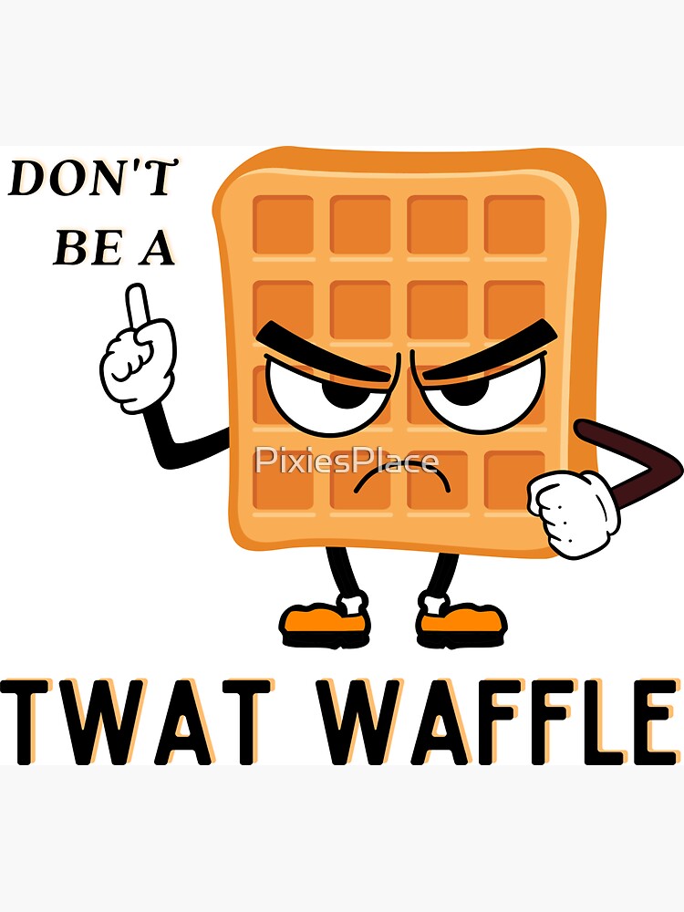 Don&rsquo;t Be Like That! Nobody Likes a Twat Waffle&rdquo; Magnet for Sale 