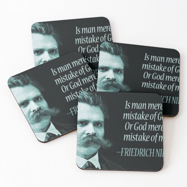 Item preview, atheist atheism quote friedrich nietzsche is man merely a mistake of gods or god merely a mistake of man? designed and sold by emcazalet.