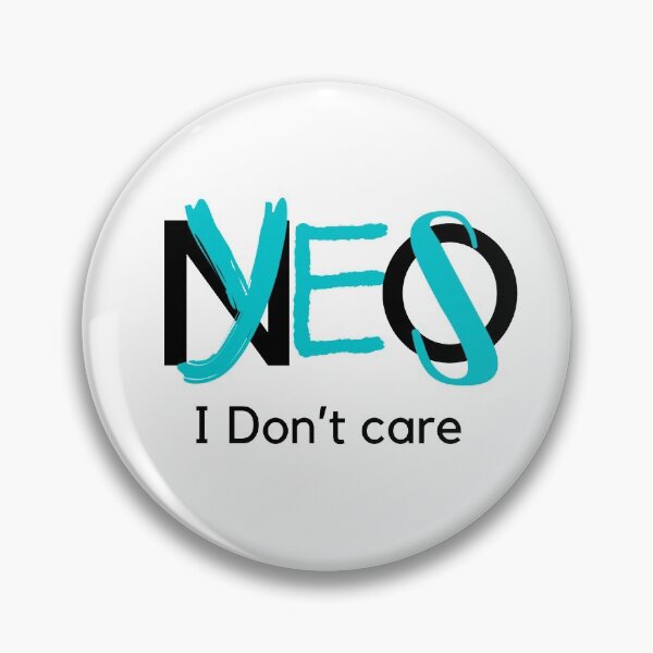 Item preview, Yes or no i don't care designed and sold by Sooo263.