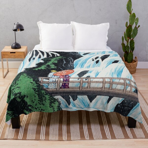 Item preview, Japanese Woodbock Art Shiragumo Waterfall of Nikkō (1910) by Hiroaki Takahashi designed and sold by Designedbysm.