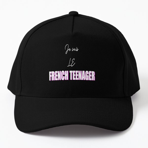 Je Suis le French Teenager Simple Text Design Baseball Cap