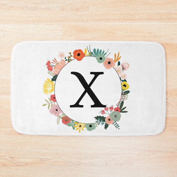 Item preview, Letter X Monogram with Flowers designed and sold by ShirleyDee.