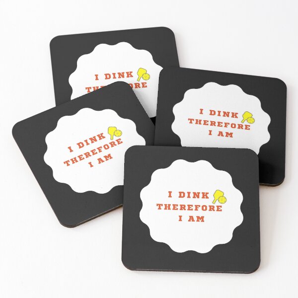 Item preview, I dink therefore I am pickleball saying designed and sold by Einsteincreates.